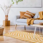 ASY Muse 200x290cm sárga Chevron szőnyeg MU08