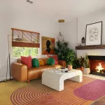 ASY Muse 200x290cm Orange Retro Rug MU13 szőnyeg