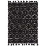 ASY Nepal 200x290cm Black/Cream Diamond Rug szőnyeg