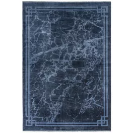 ASY Zehraya 120x180cm ZE02 Ink kék Border szőnyeg
