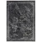ASY Zehraya 120x180cm ZE03 szürke Border szőnyeg