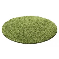 Ay life 1500 zöld 120cm egyszínű kör shaggy szőnyeg