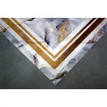 Ber. Porte 2001 szürke-arany 60x100cm- vékony modern szőnyeg