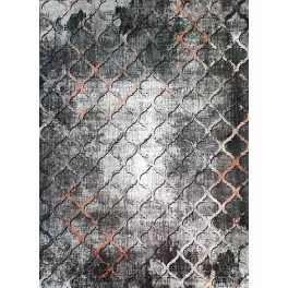   Ber. Porte 0066 szürke-arany 60x100cm- vékony modern szőnyeg
