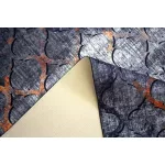 Ber. Porte 0066 szürke-arany 60x100cm- vékony modern szőnyeg