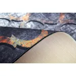 Ber. Porte 0066 szürke-arany 60x100cm- vékony modern szőnyeg