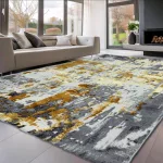 Den. Sunset new 9428 Krém-Arany 120x170cm modern szőnyeg