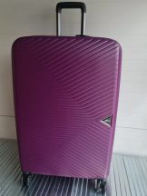   Prism közepes méretű padlizsán bőrönd, 62cmx45cmx26cm-keményfalú