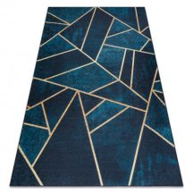   Bolti 21. ANDRE 1173 mosható szőnyeg mozaik, geometriai csúszásgátló - türkiz / arany 80x150 cm