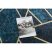 Bolti 21. ANDRE 1173 mosható szőnyeg mozaik, geometriai csúszásgátló - türkiz / arany 80x150 cm