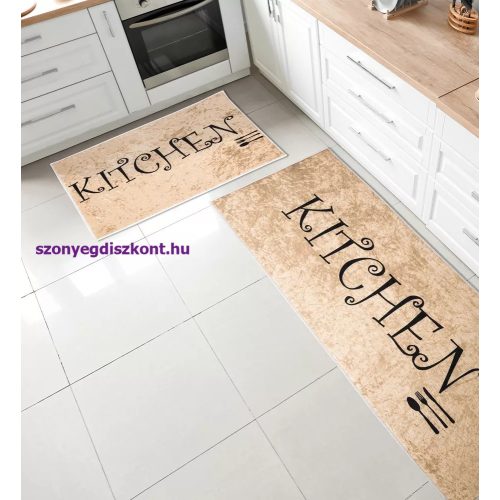 My. SIL Konyhai szőnyeg 2 részes szett 38x58cm+38x117cm-bézs kitchen