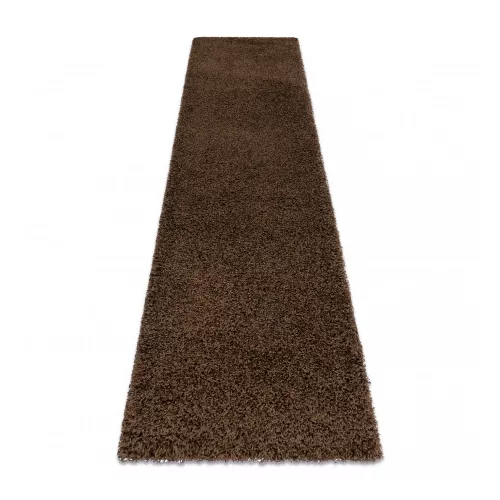 Kab. Szőnyeg, futószőnyeg SOFFI shaggy 2cm barna -70x250 cm