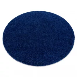 Kab. Szőnyeg SOFFI kör shaggy 2cm sötétkék kör 160 cm