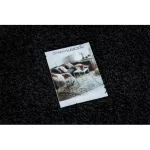 Kab. Szőnyeg SOFFI kör shaggy 2cm fekete kör 160 cm