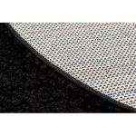 Kab. Szőnyeg SOFFI kör shaggy 2cm fekete kör 160 cm