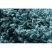 Szőnyeg SOFFI kör shaggy 2-3cm kék kör 160 cm
