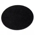 Kab. Szőnyeg SOFFI kör shaggy 2cm fekete kör 120 cm