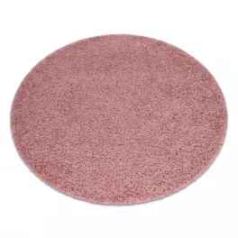 Kab. Szőnyeg SOFFI kör shaggy 2cm rózsaszín kör 100 cm