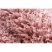 Szőnyeg SOFFI kör shaggy 2-3cm rózsaszín kör 100 cm
