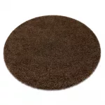 Kab. Szőnyeg SOFFI kör shaggy 2cm barna kör 80 cm