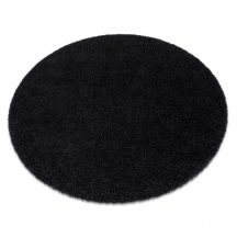Szőnyeg SOFFI kör shaggy 2-3cm fekete kör 80 cm