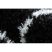 Szőnyeg FLUFFY 2373 shaggy - antracit / fehér 180x270 cm