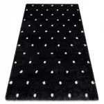 Kab. Szőnyeg FLUFFY 2370 shaggy pontok - antracit / fehér 160x220 cm