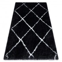 Szőnyeg FLUFFY 2373 shaggy - antracit / fehér 160x220 cm