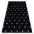 Kab. Szőnyeg FLUFFY 2370 shaggy pontok - antracit / fehér 140x190 cm