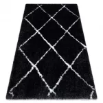 Kab. Szőnyeg FLUFFY 2373 shaggy - antracit / fehér 140x190 cm