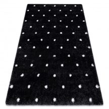   Szőnyeg FLUFFY 2370 shaggy pontok - antracit / fehér 120x170 cm