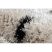 Szőnyeg FLUFFY 2370 shaggy pontok - krém / antracit 120x170 cm