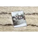 Kab. Szőnyeg FLUFFY 2371 shaggy csík - krém / bézs 120x170 cm