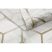 EMERALD szőnyeg 1014 glamour, elegáns kocka krém / arany 240x330 cm