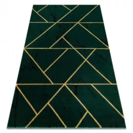   Kab. EMERALD szőnyeg 1012 glamour, elegáns geometriai, márvány üveg zöld / arany 240x330 cm