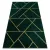 Kab. EMERALD szőnyeg 1012 glamour, elegáns geometriai, márvány üveg zöld / arany 240x330 cm