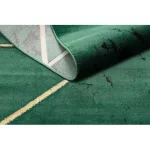 Kab. EMERALD szőnyeg 1012 glamour, elegáns geometriai, márvány üveg zöld / arany 240x330 cm