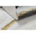 EMERALD szőnyeg 1017 glamour, elegáns márvány fekete / arany 240x330 cm
