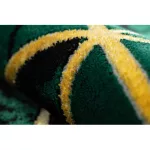 Kab. EMERALD szőnyeg 1020 glamour, elegáns márvány, háromszögek üveg zöld / arany 240x330 cm