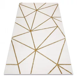   Kab. EMERALD szőnyeg 1013 glamour, elegáns geometriai krém / arany 200x290 cm