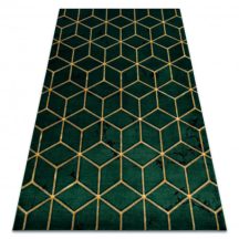   EMERALD szőnyeg 1014 glamour, elegáns kocka üveg zöld / arany 200x290 cm