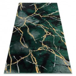 EMERALD szőnyeg 1018 glamour, elegáns márvány üveg zöld / arany 200x290 cm