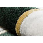 Kab. EMERALD szőnyeg 1015 glamour, elegáns márvány, geometriai üveg zöld / arany 200x290 cm