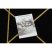EMERALD szőnyeg 1012 glamour, elegáns geometriai fekete / arany 200x290 cm