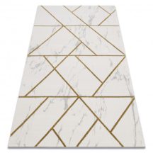   EMERALD szőnyeg 1012 glamour, elegáns geometriai, márvány krém / arany 200x290 cm