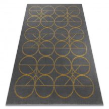   EMERALD szőnyeg 1010 glamour, elegáns körökben szürke / arany 200x290 cm
