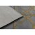 EMERALD szőnyeg 1010 glamour, elegáns körökben szürke / arany 200x290 cm