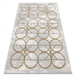 EMERALD szőnyeg 1010 glamour, elegáns körökben krém / arany 200x290 cm