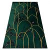 EMERALD szőnyeg 1016 glamour, elegáns art deco, márvány üveg zöld / arany 200x290 cm