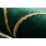 EMERALD szőnyeg 1016 glamour, elegáns art deco, márvány üveg zöld / arany 200x290 cm